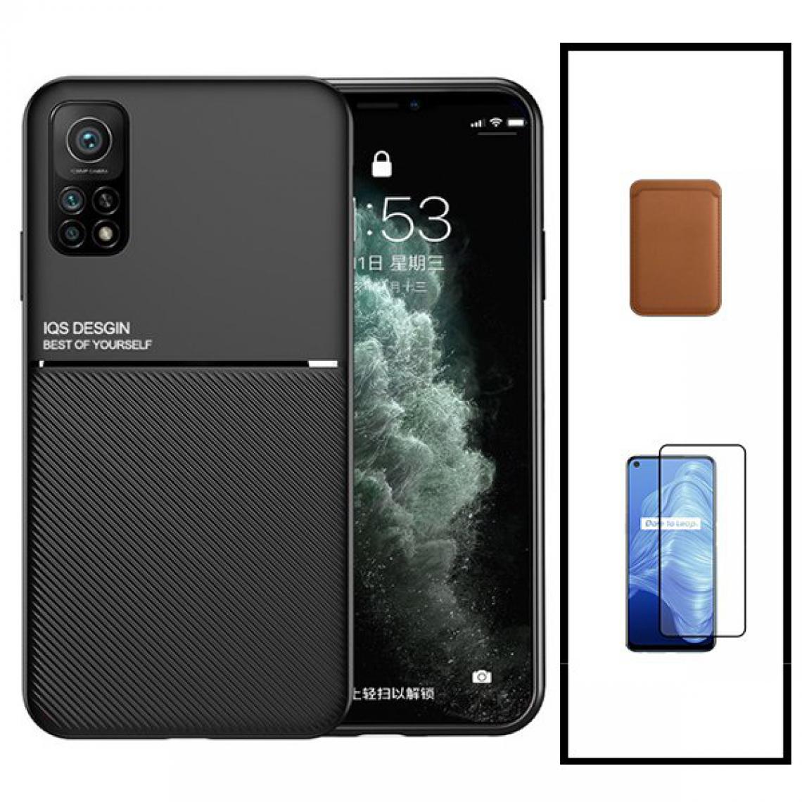 Phonecare - Kit Coque Magnetic Lux + Magentic Wallet Marron + 5D Full Cover - Xiaomi Mi 10T 5G - Coque, étui smartphone