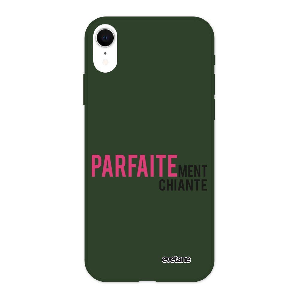 Evetane - Coque iPhone Xr Silicone Liquide Douce vert kaki Parfaitement chiante Ecriture Tendance et Design Evetane - Coque, étui smartphone