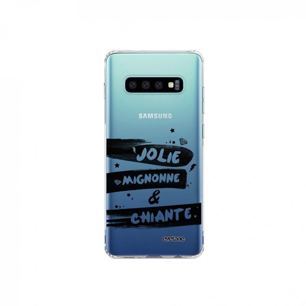 Evetane - Coque Samsung Galaxy S10 Plus souple transparente Jolie Mignonne et chiante Motif Ecriture Tendance Evetane. - Coque, étui smartphone