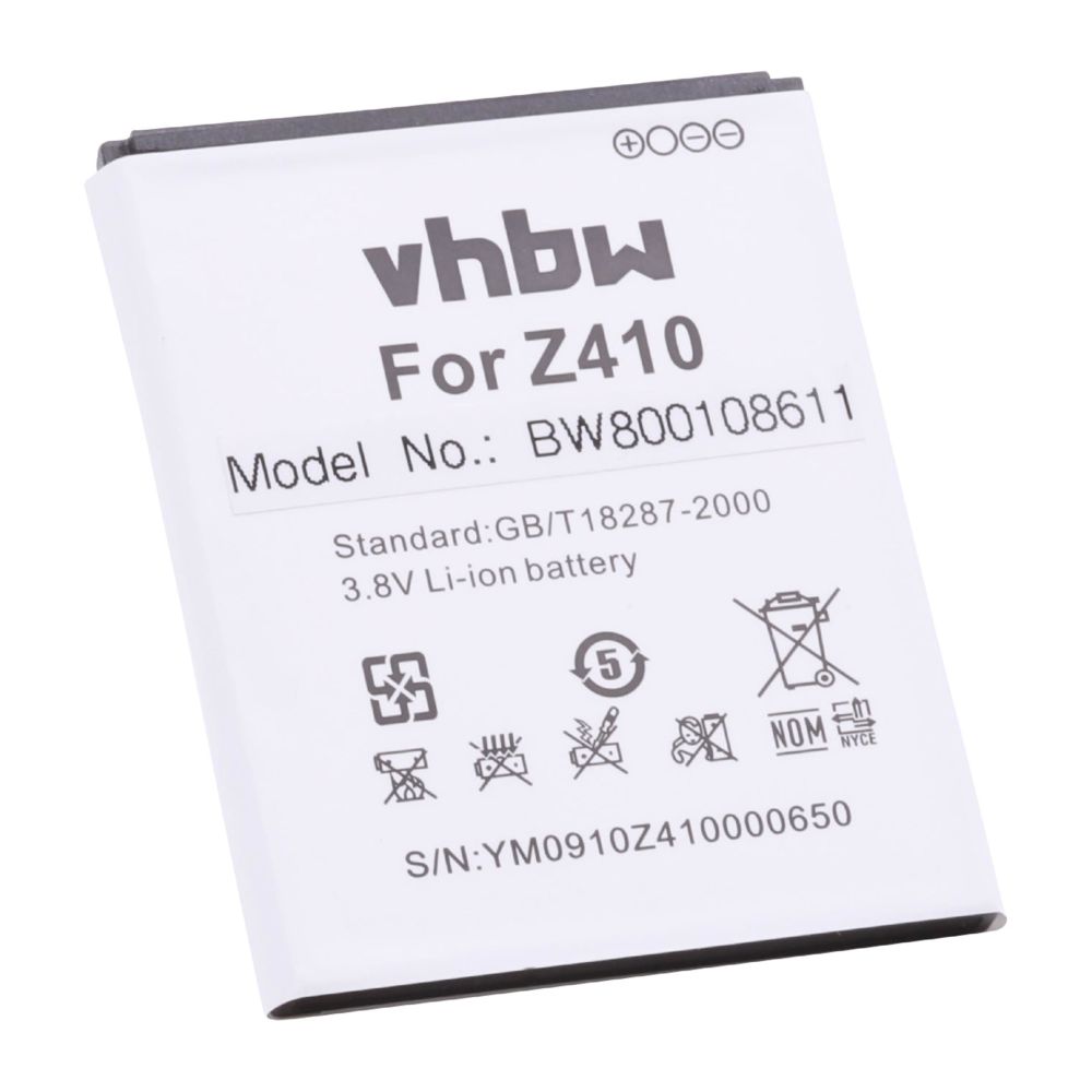 Vhbw - vhbw Li-Ion batterie 1600mAh (3.8V) pour téléphone portable mobil smartphone Acer TM01 - Batterie téléphone