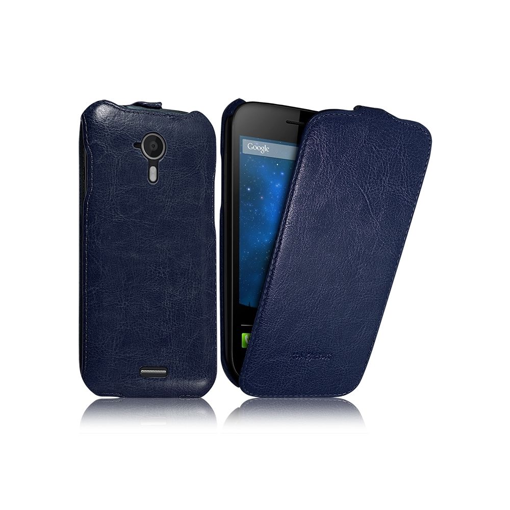 Karylax - Housse Etui Rigide à Clapet pour Wiko Darknight Couleur Bleu + Film de Protection - Autres accessoires smartphone