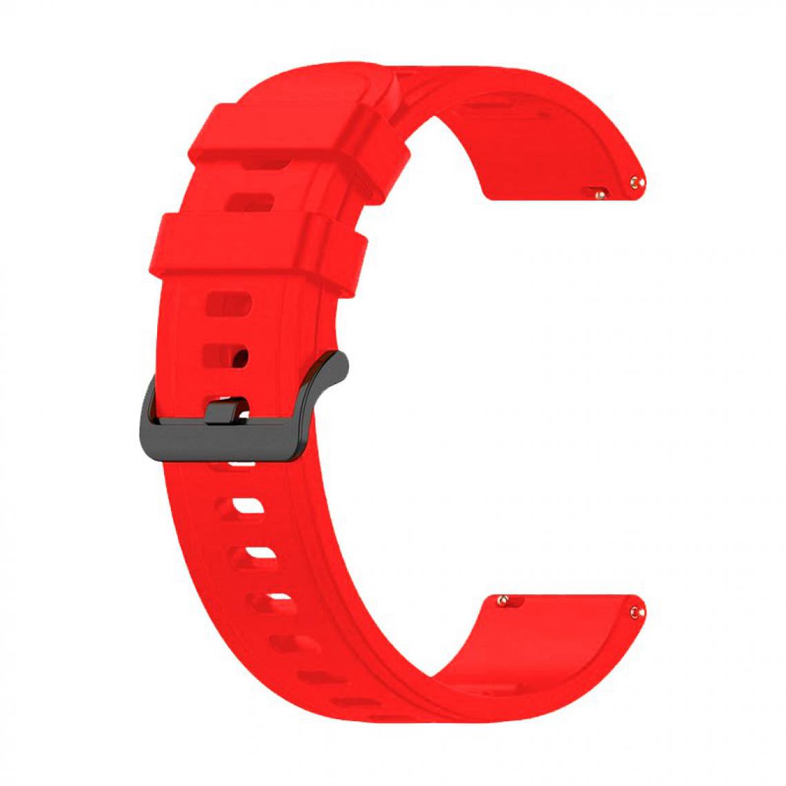 Phonecare - Bracelet en Silicone Souple Avec Boucle pour Samsung Galaxy Watch3 4G 45mm - Rouge - Autres accessoires smartphone