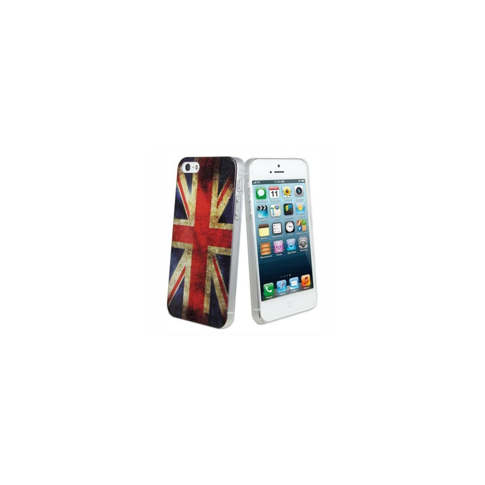 Muvit - Coque arriere drapeau UK vintage compatible avec Apple iPhone 5/5S - Coque, étui smartphone