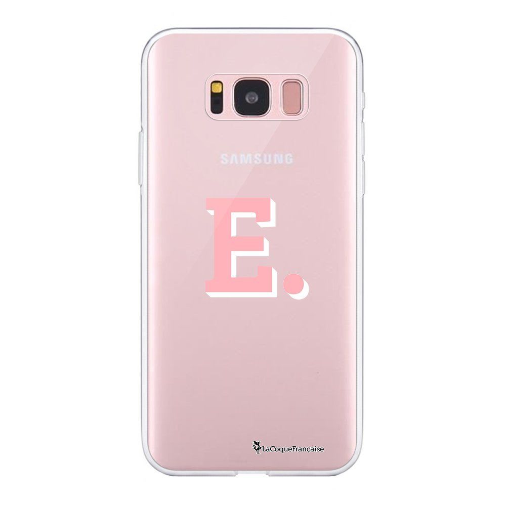 La Coque Francaise - Coque Samsung Galaxy S8 souple transparente Initiale E Motif Ecriture Tendance La Coque Francaise. - Coque, étui smartphone