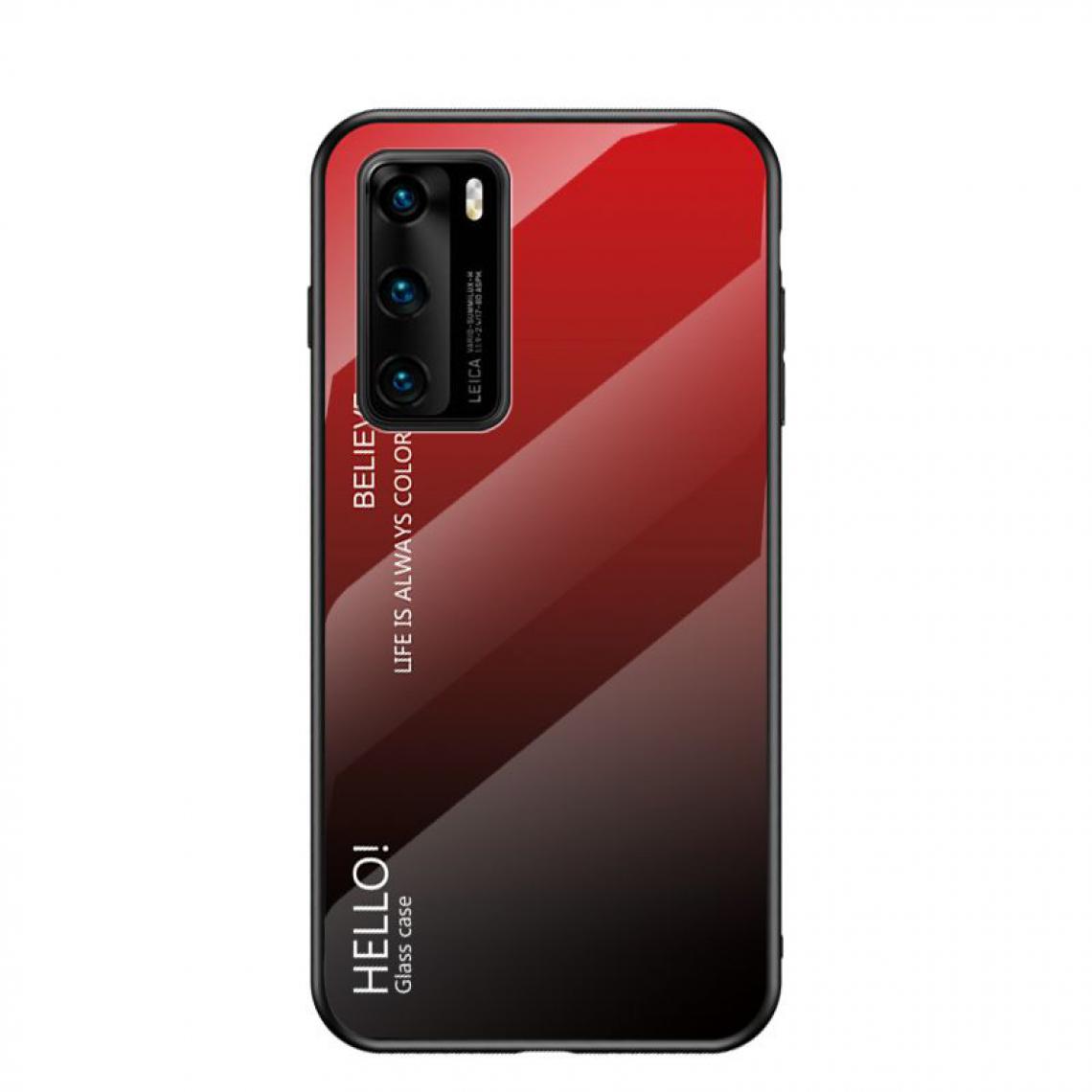 OtterBox - Housse Etui Coque de protection pour Huawei P40 Arriere Rigide dégradé [Rouge] - Coque, étui smartphone