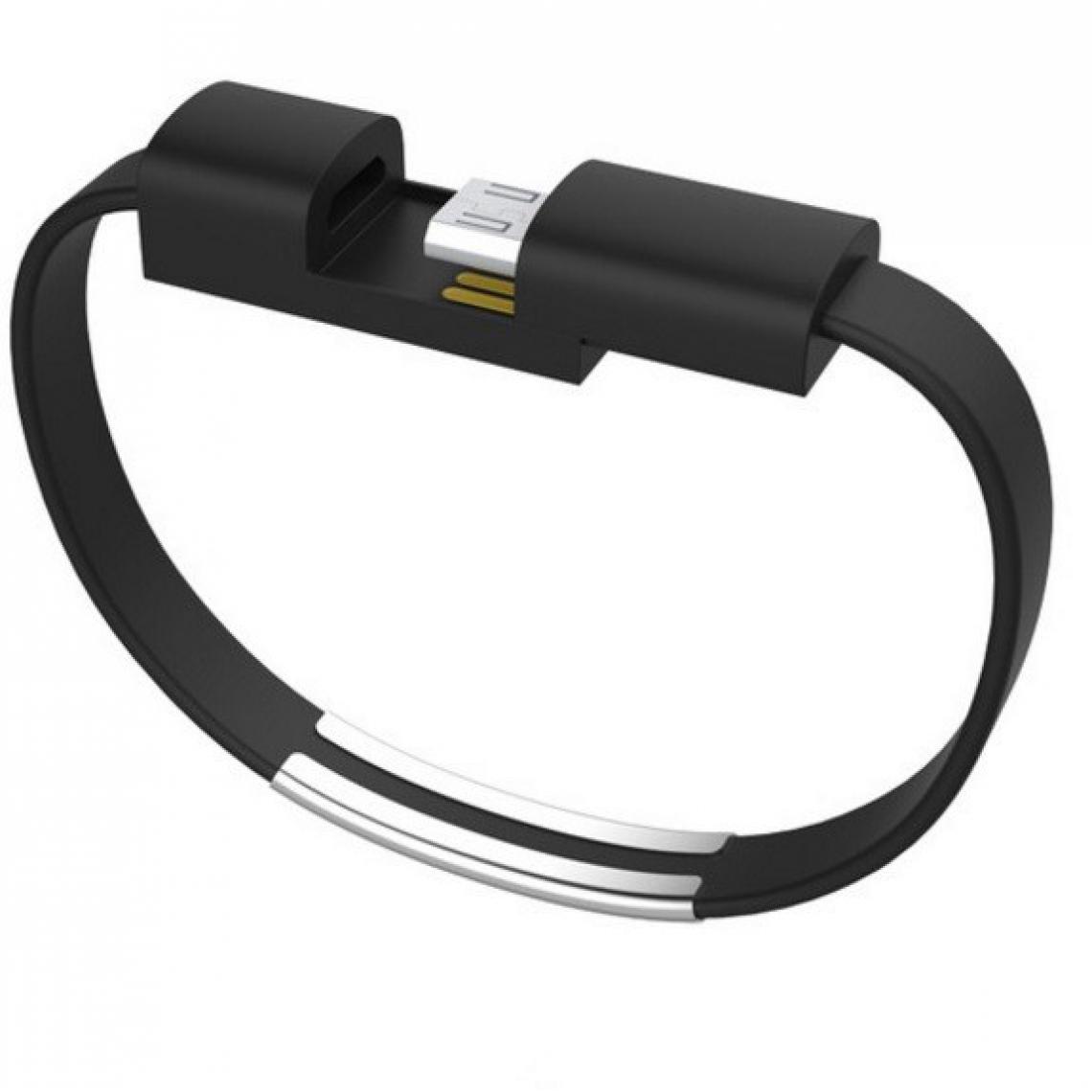 Shot - Cable Bracelet Micro USB pour Ultimate Ears MEGABOOM 3 Android Chargeur USB 25cm (NOIR) - Autres accessoires smartphone