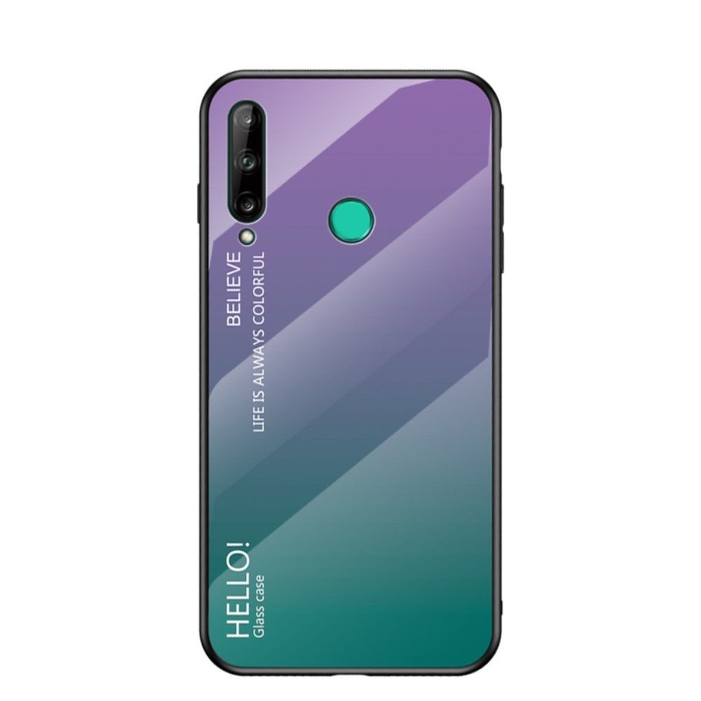 Generic - Coque en TPU combo de dégradé de couleurs violet/vert pour votre Huawei P40 Lite E/Y7P - Coque, étui smartphone