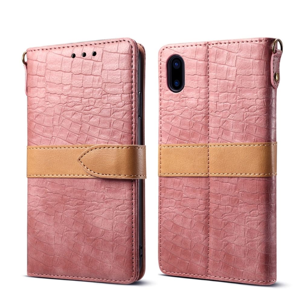 Wewoo - Coque Fashion Étui de protection en cuir pour iphone xs max rose - Coque, étui smartphone