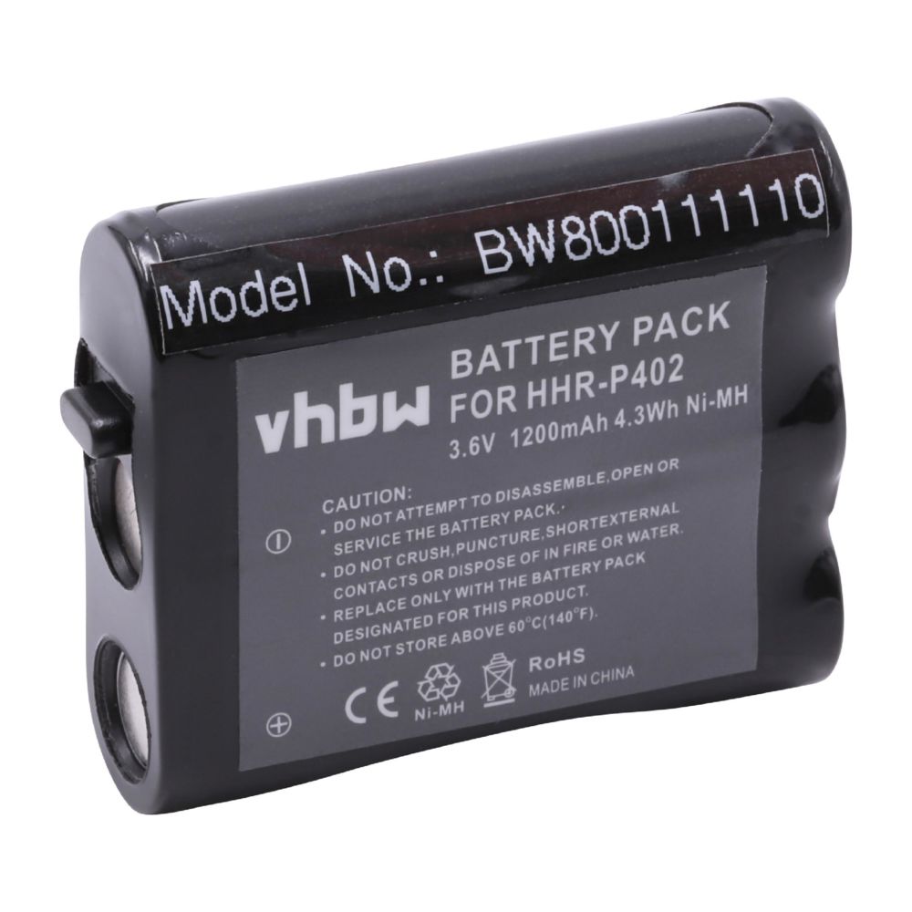 Vhbw - vhbw NiMH Batterie 1200mAh (3.6V) combiné téléphonique, téléphone fixe Panasonic KX-TGA270, KX-TGA2705, KX-TGA273, KX-TGA290 comme HHR-P402, TYPE 30. - Batterie téléphone