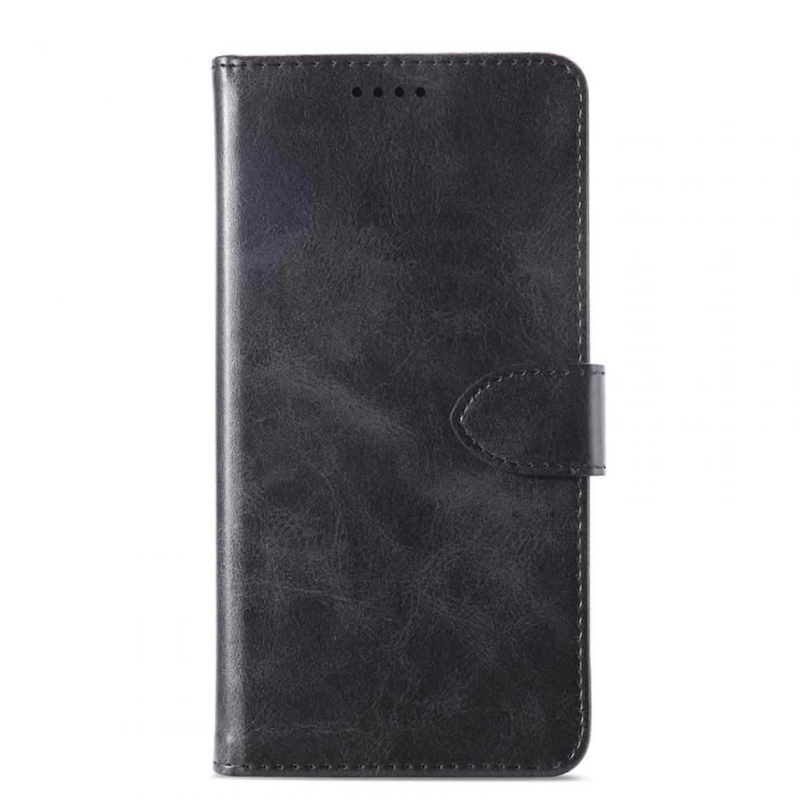 Wewoo - Housse Coque Étui à rabat horizontal en cuir vaché texturé pour Lenovo S5 Proavec supportlogements cartes et portefeuille noir - Coque, étui smartphone