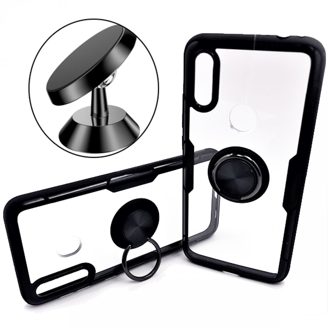 Phonecare - Kit Support Magnétique de Voiture + Coque case 3X1 Clear Armor Redmi 7 - Coque, étui smartphone