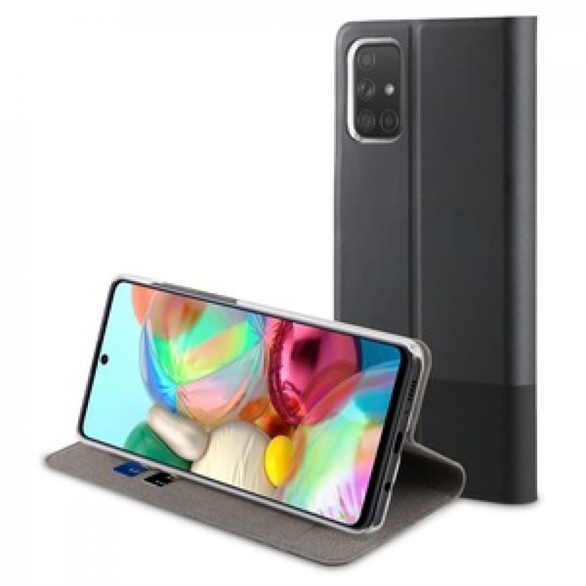 Muvit - Folio Stand Edition Noir: Samsung Galaxy A71 - Coque, étui smartphone
