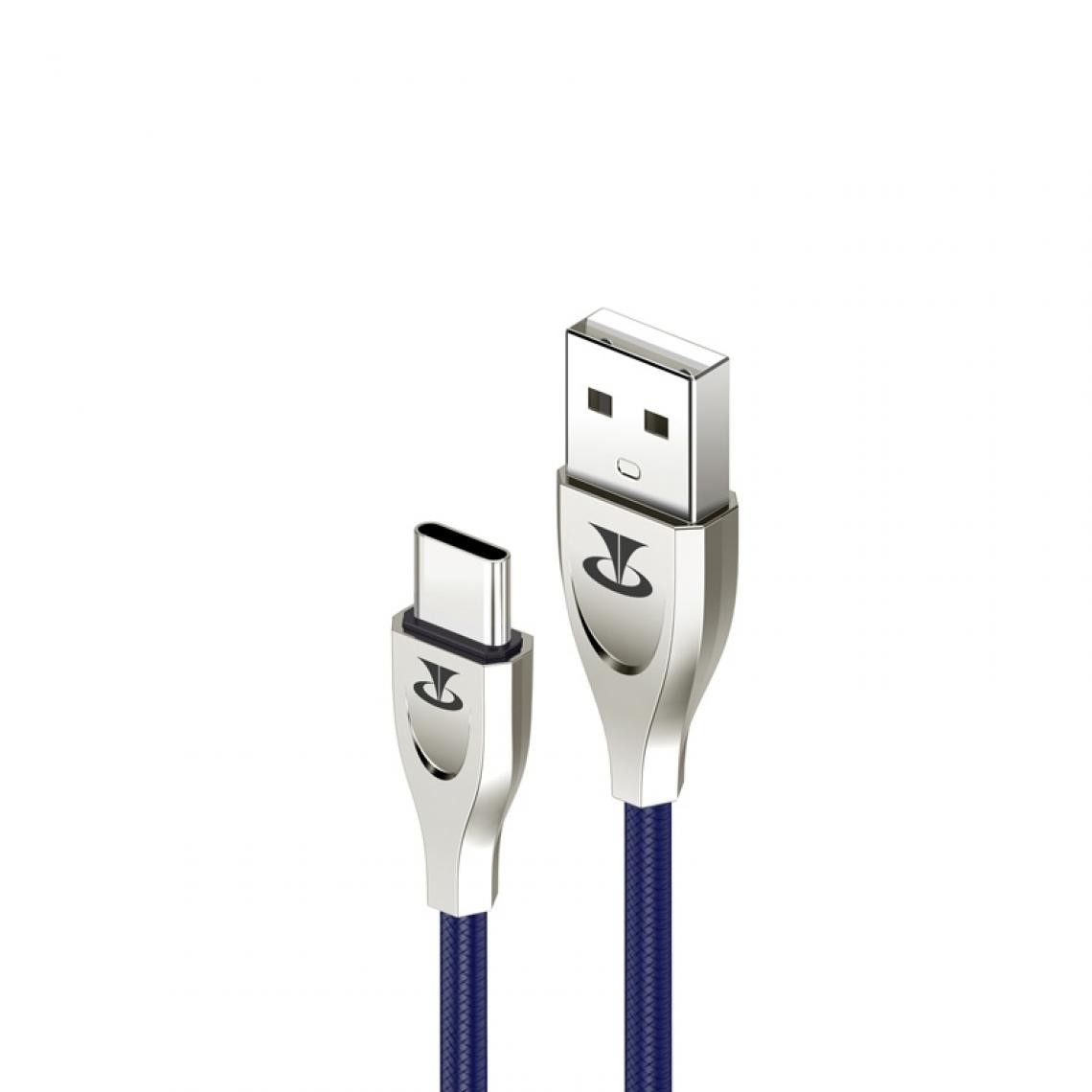 Wewoo - Câble USB Câble de données TPE ignifuge Teclast de 1,0 m type C à USB V0 bleu saphir - Chargeur secteur téléphone