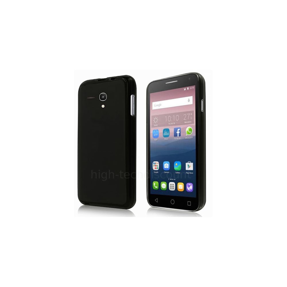 Htdmobiles - Housse etui coque pochette silicone gel fine pour Alcatel One Touch Pop 3 (5.5) + film ecran - NOIR - Autres accessoires smartphone