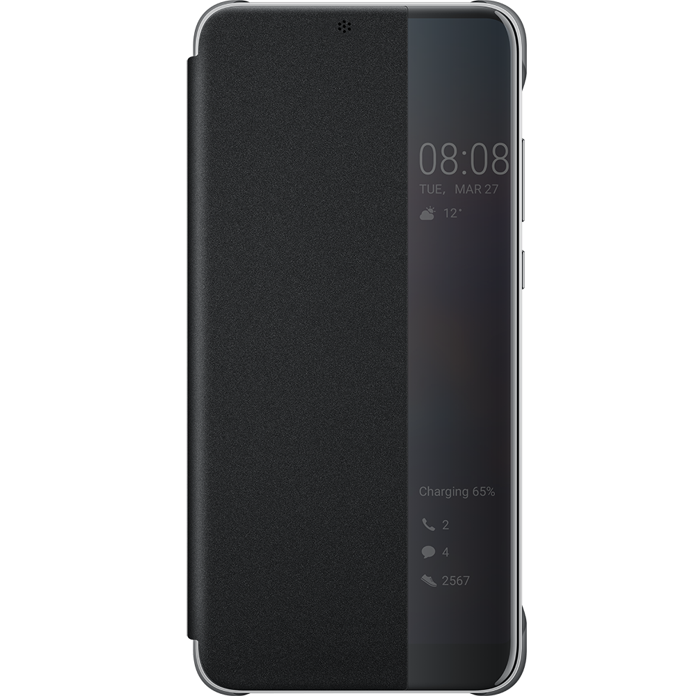 Huawei - Flip View cover P20 Pro - Noir - Coque, étui smartphone