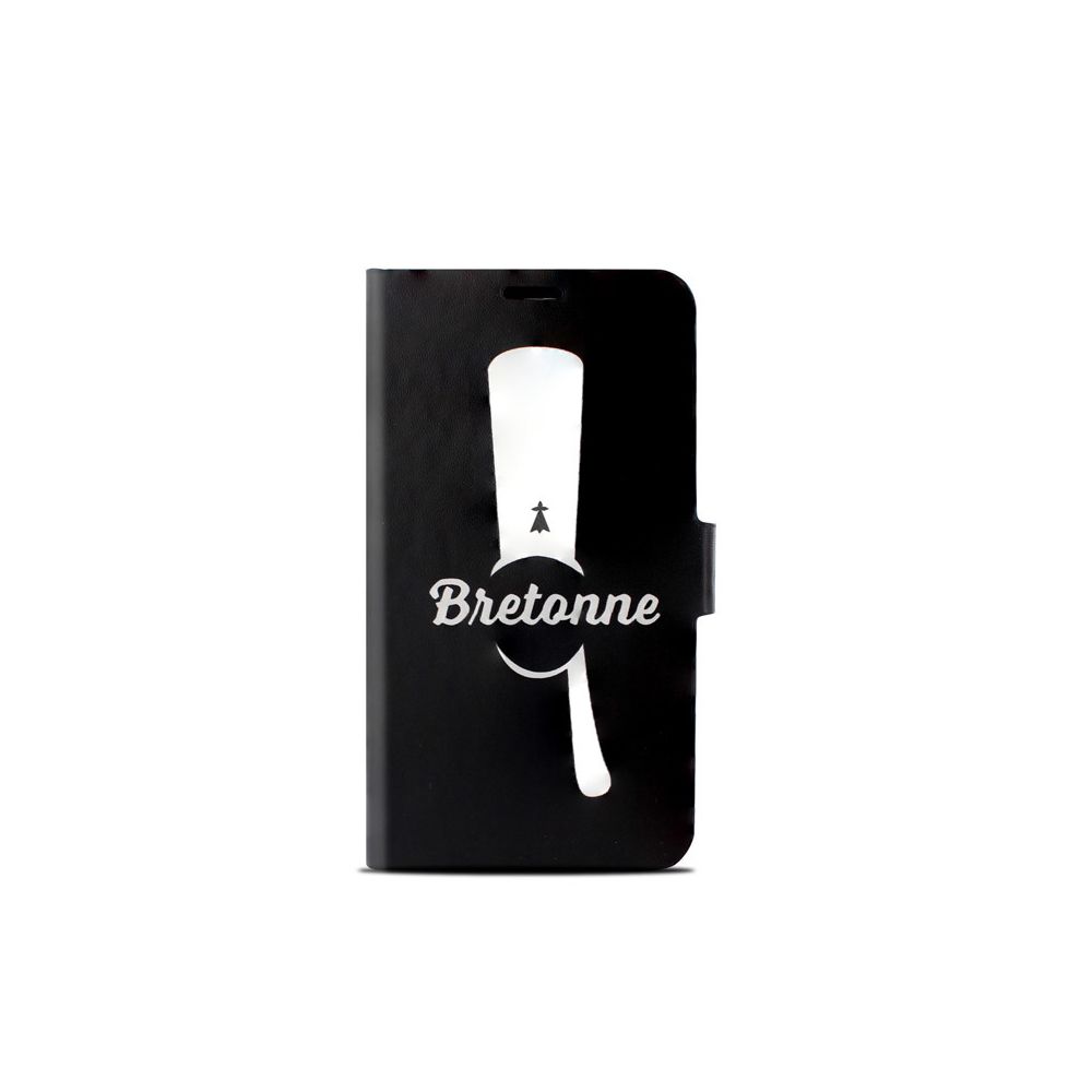 Mooov - Etui folio slide Bretagne bigoudène noire universel taille XL - Autres accessoires smartphone