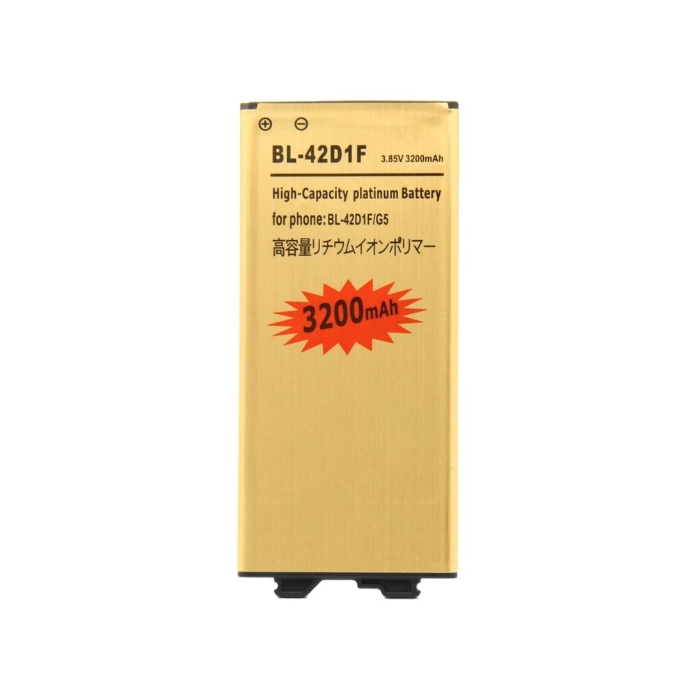 Wewoo - Batterie pour LG G5 BL-42D1F 3200mAh haute capacité Rechargeable Li-Polymère d'or - Batterie téléphone