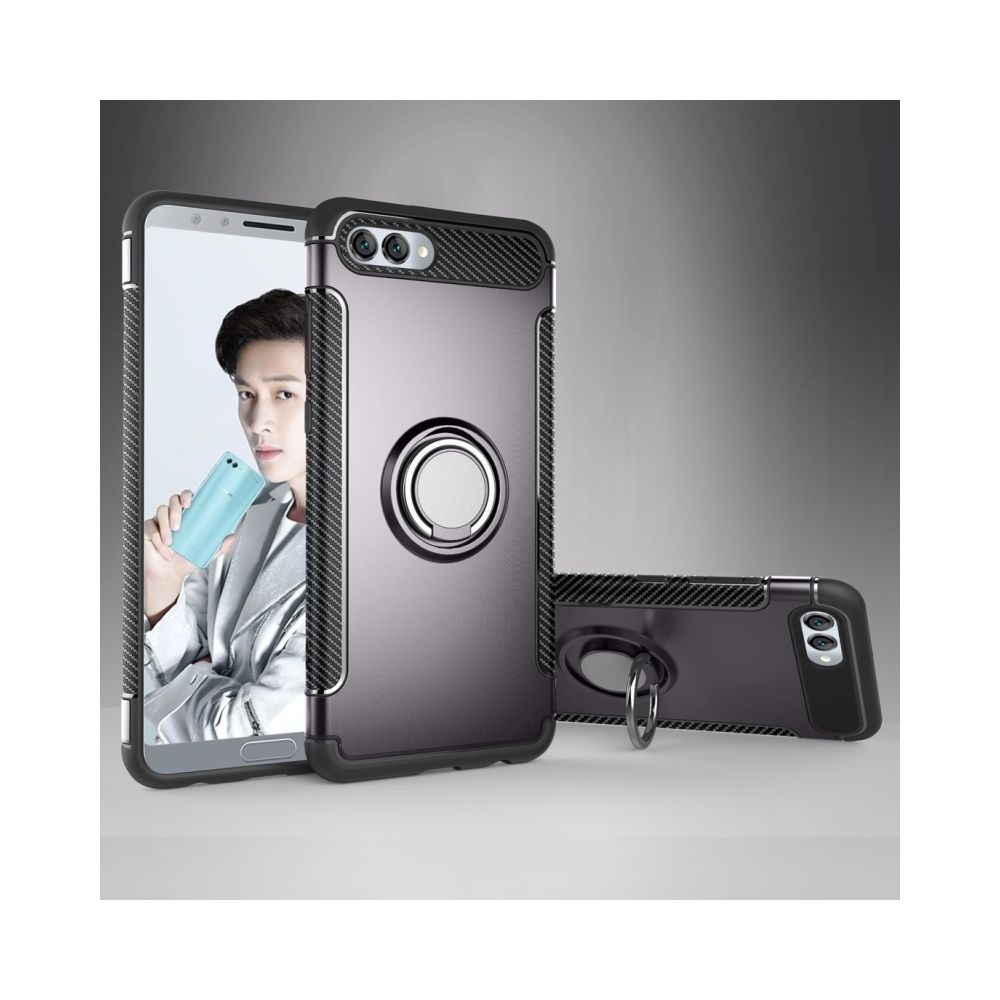 Wewoo - Coque Étui de protection magnétique à 360 degrés pour bague de rotation Huawei Nova 2s gris - Coque, étui smartphone