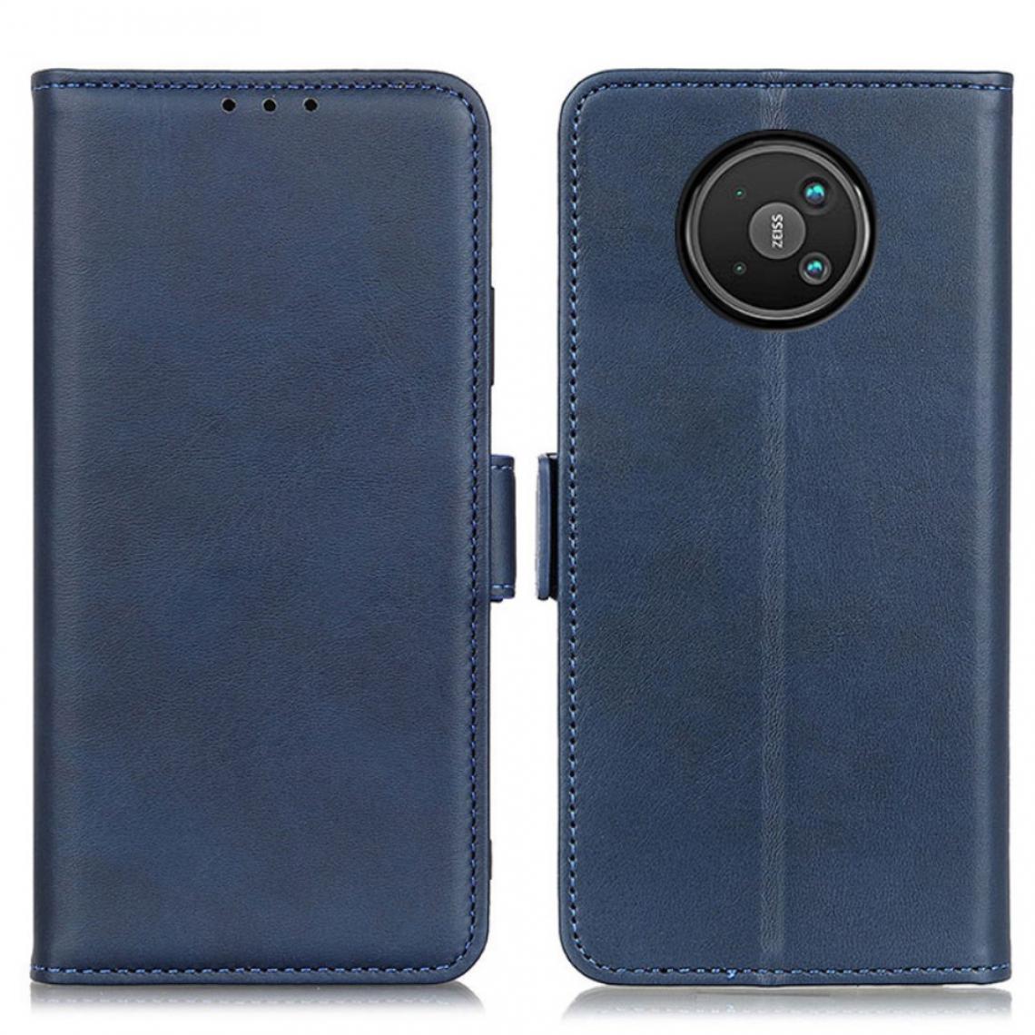 Other - Etui en PU Double fermoir magnétique bleu pour votre Nokia 8 V 5G - Coque, étui smartphone