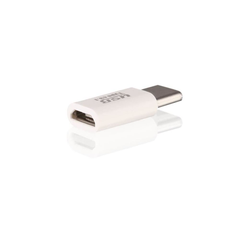 Appbot Link - Adaptateur Micro USB vers Micro USB Type C 3.1 blanc - Autres accessoires smartphone