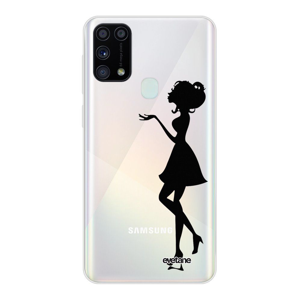 Evetane - Coque Samsung Galaxy M31 souple transparente Silhouette Femme Motif Ecriture Tendance Evetane - Coque, étui smartphone