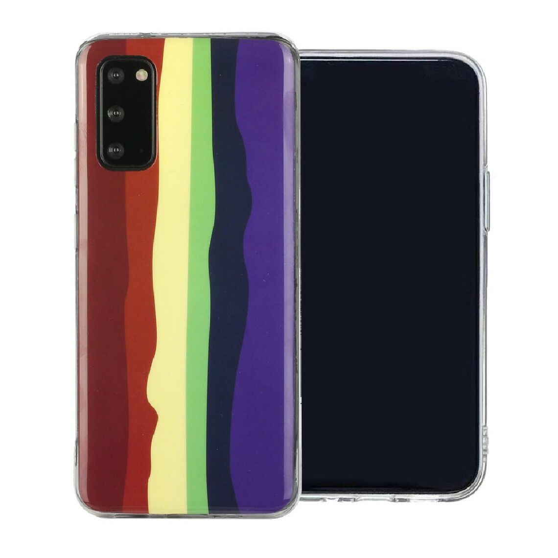 Other - Coque en TPU arc en ciel IMD souple brun et violet pour votre Samsung Galaxy S20 FE/S20 FE 5G/S20 Lite - Coque, étui smartphone