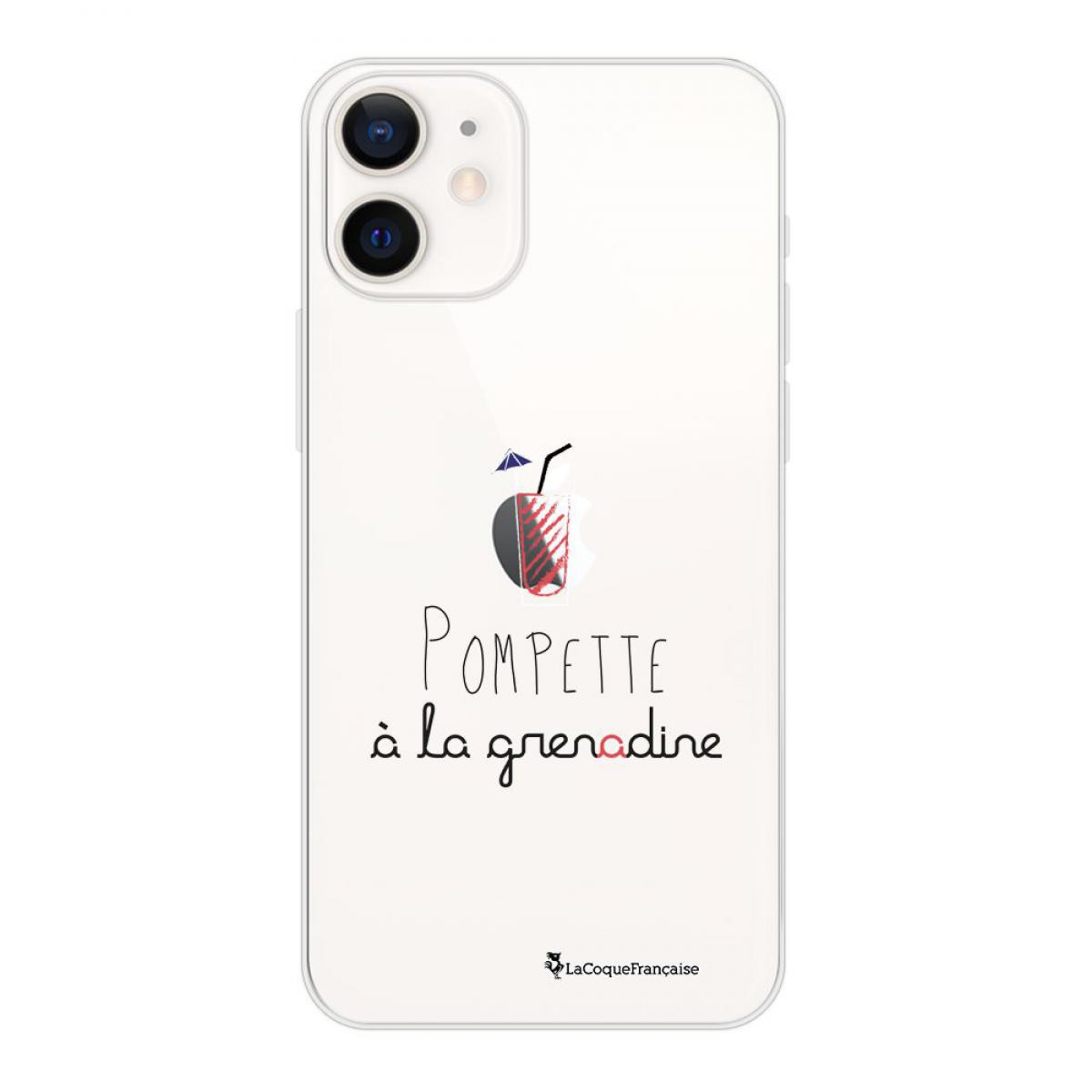 La Coque Francaise - Coque iPhone 12 mini souple transparente Pompette à la grenadine Motif Ecriture Tendance La Coque Francaise - Coque, étui smartphone
