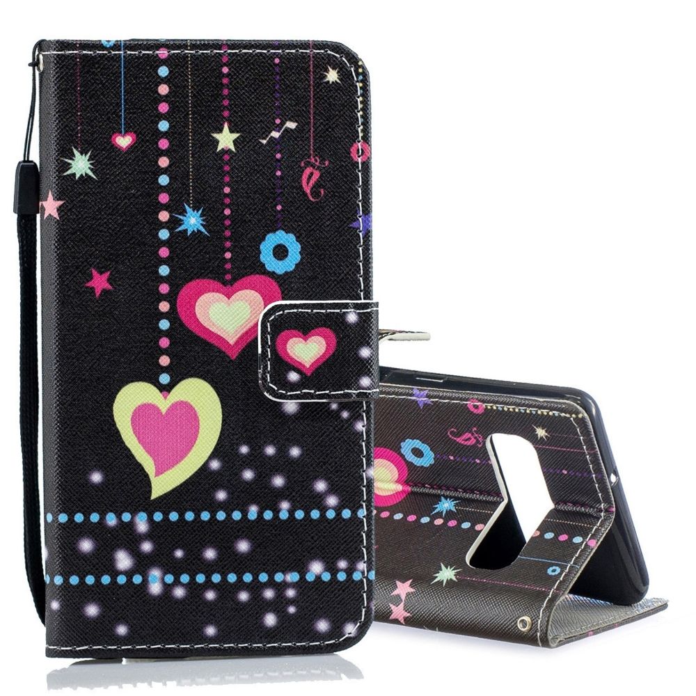 Wewoo - Housse Étui Coque en cuir à rabat horizontal à Motif couleurs pour Galaxy S10 5Gavec porte-cartes et - Coque, étui smartphone