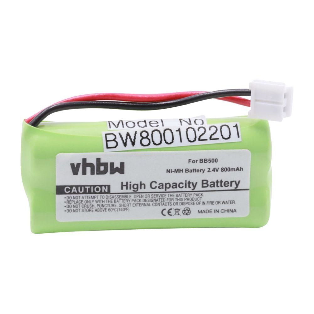 Vhbw - vhbw NiMH Batterie 800mAh (2.4V) combiné téléphonique, téléphone fixe Alcatel Versatis 50, 150, 250, 350 comme BC102906, 60AAAH2BMJ, T377. - Batterie téléphone