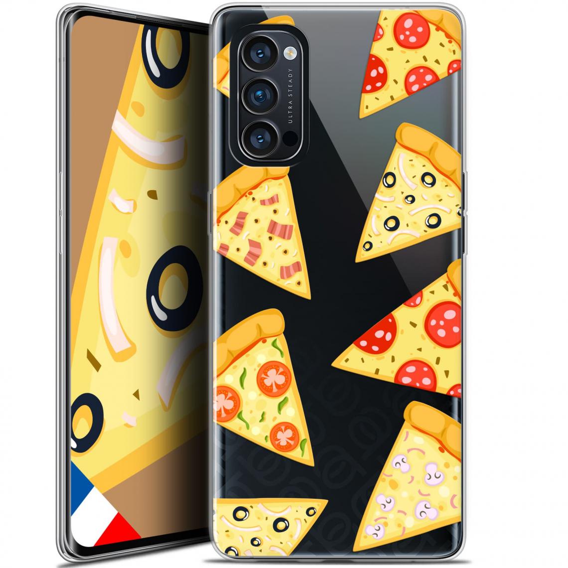 Caseink - Coque Pour Oppo Reno 4 Pro 5G (6.5 ) [Gel HD Collection Foodie Design Pizza - Souple - Ultra Fin - Imprimé en France] - Coque, étui smartphone