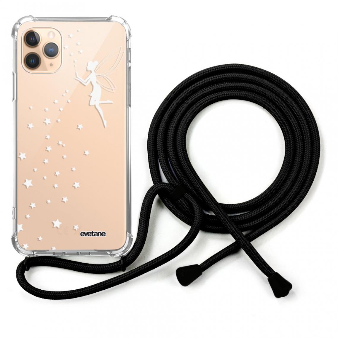 Evetane - Coque iPhone 11 Pro coque avec cordon transparente Fée Blanche - Coque, étui smartphone