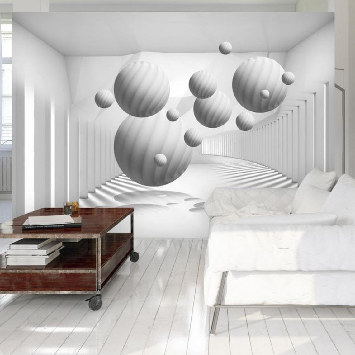 Artgeist - Papier peint - Balls in White .Taille : 200x140 - Papier peint