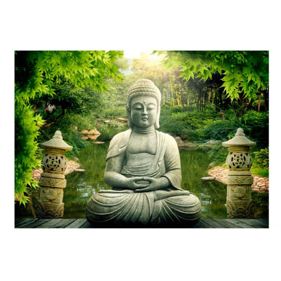 Artgeist - Papier peint - Buddha's garden .Taille : 300x210 - Papier peint