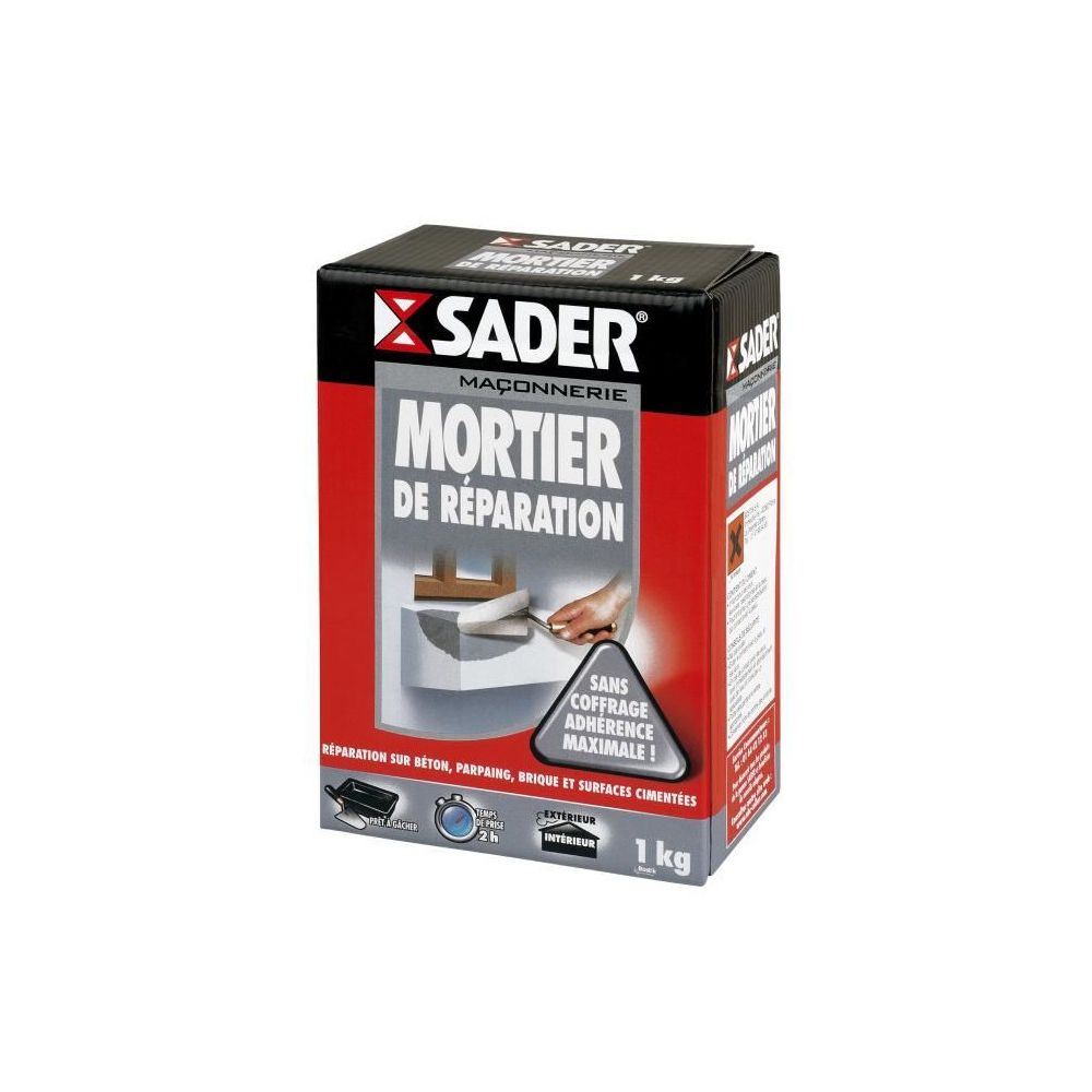 Sader - SADER Boîte Mortier de réparation - 1kg - Enduit