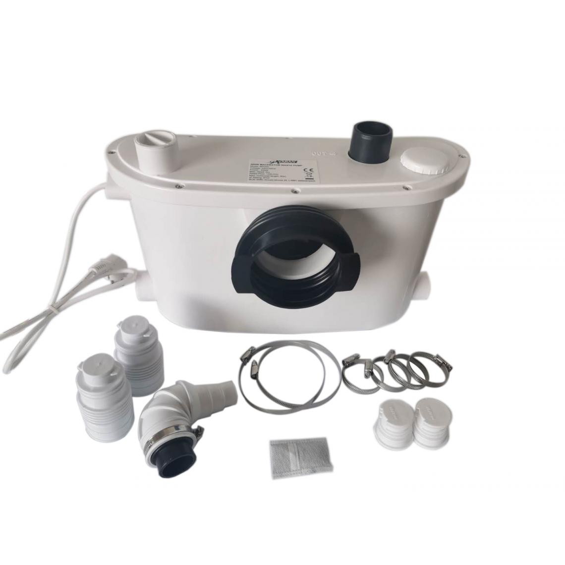 Bcelec - MP400-I Pompe de relevage eaux usées 400W, Broyeur Sanitaire pour douche, wc, évier, baignoire, machine à laver et lave-vaisselle - Broyeur WC