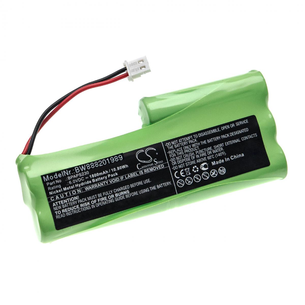 Vhbw - vhbw Batterie remplace Velleman BPAPS230 pour outil de mesure (1800mAh, 6V, NiMH) - Piles rechargeables