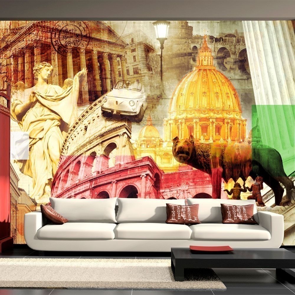 Artgeist - Papier peint - Rome - collage 100x70 - Papier peint