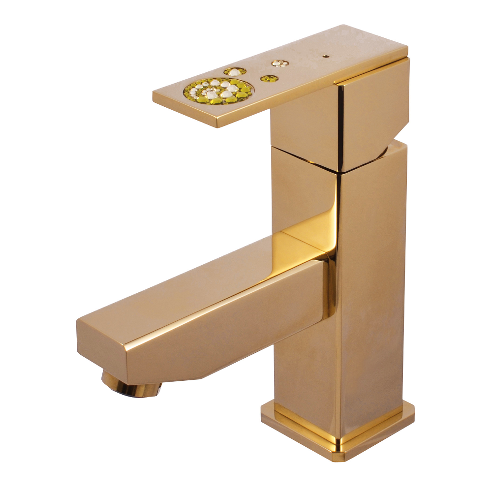 Maison De La Tendance - Mitigeur lavabo ROYAL avec siphon or (doré) - Robinet de lavabo