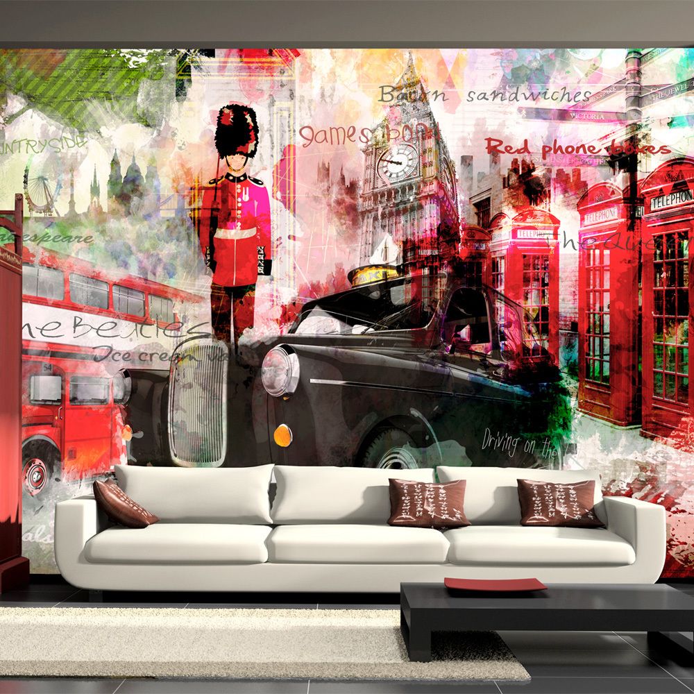 Bimago - Papier peint - Streets of London - Décoration, image, art | Ville et Architecture | Londres | - Papier peint
