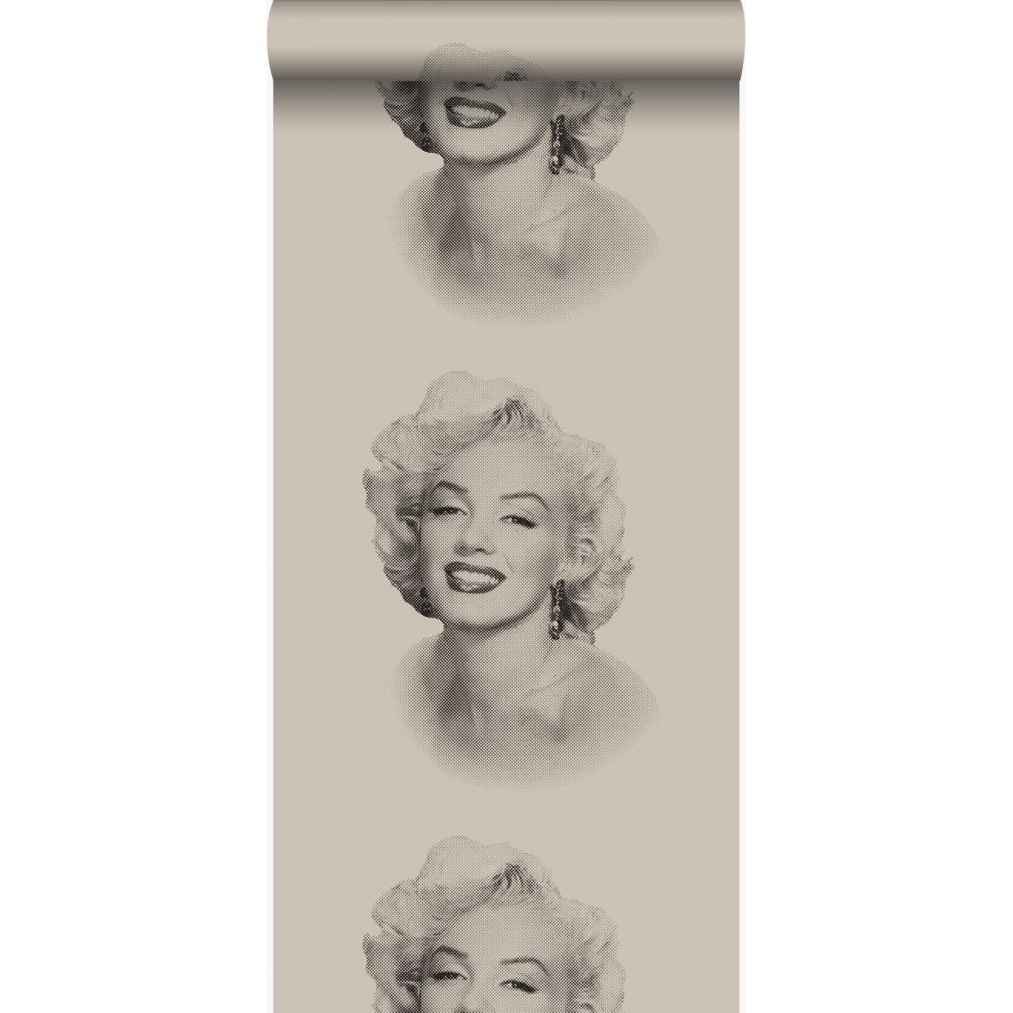 Origin - Origin papier peint Marilyn Monroe gris et noir - 326350 - 53 cm x 10,05 m - Papier peint