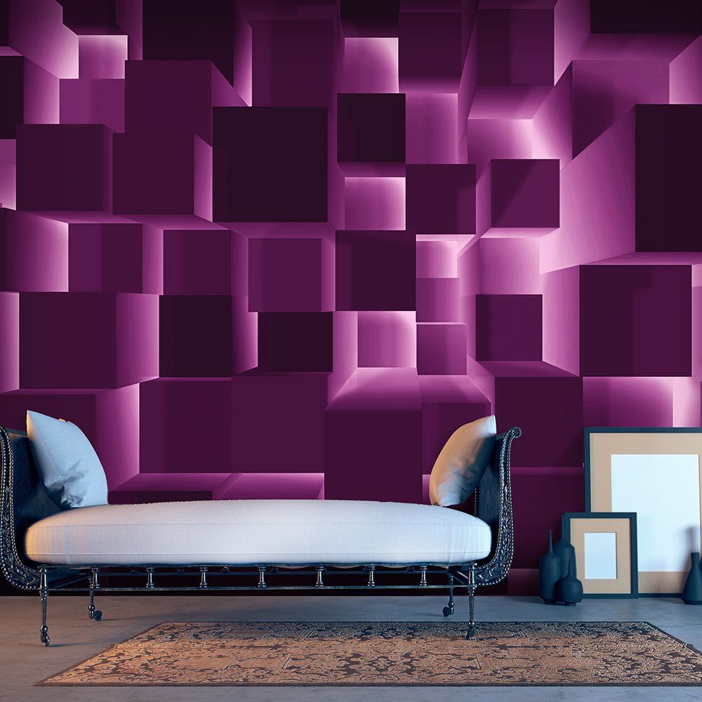 Bimago - Papier peint | Purple Hit | 250x175 | 3D et Perspective | - Papier peint