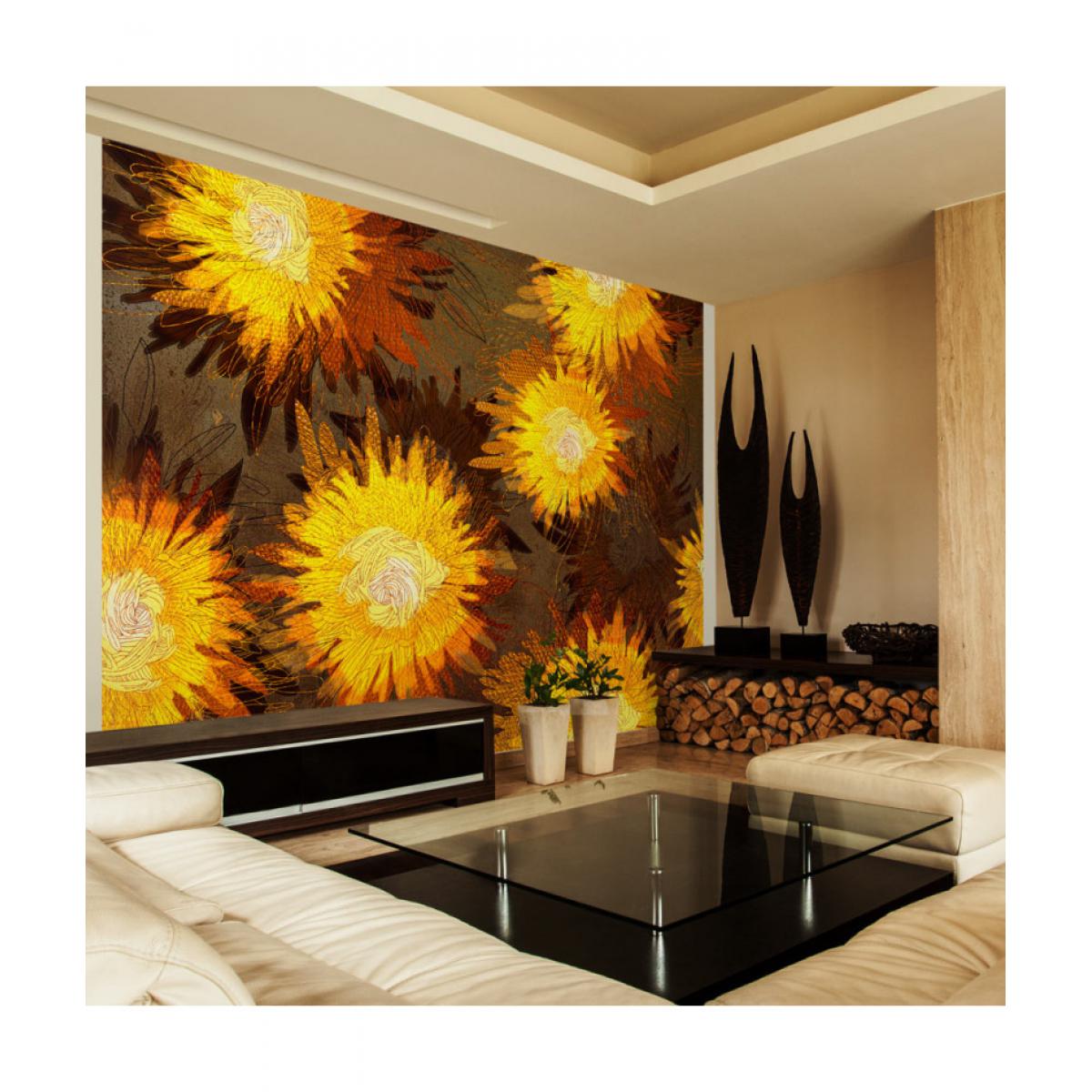 Artgeist - Papier peint - Sunflower dance 150x105 - Papier peint