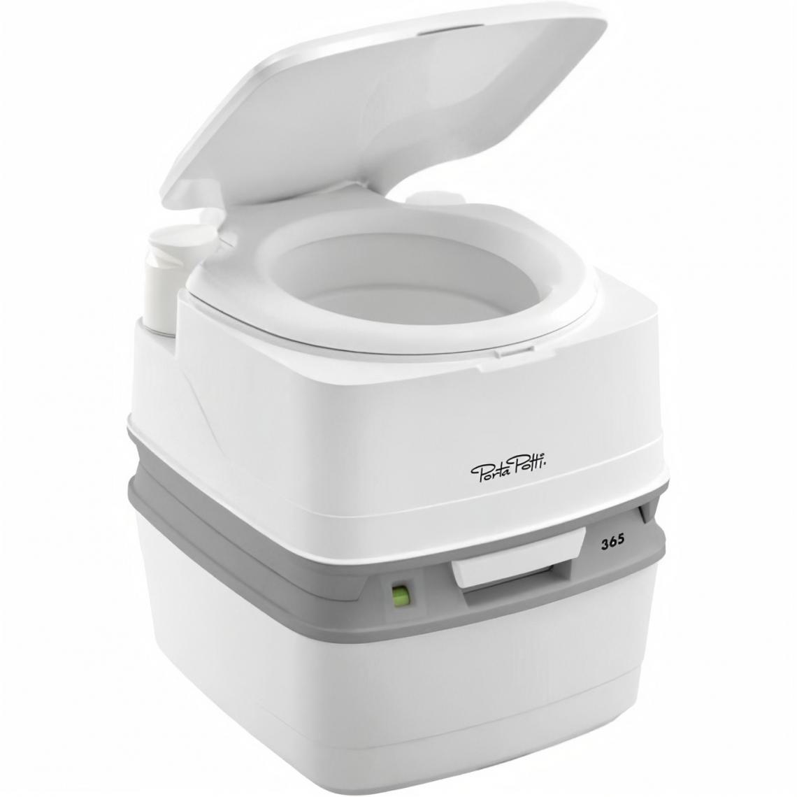 Thetford - Toilette portable + pompe piston blanc - Chasse d'eau