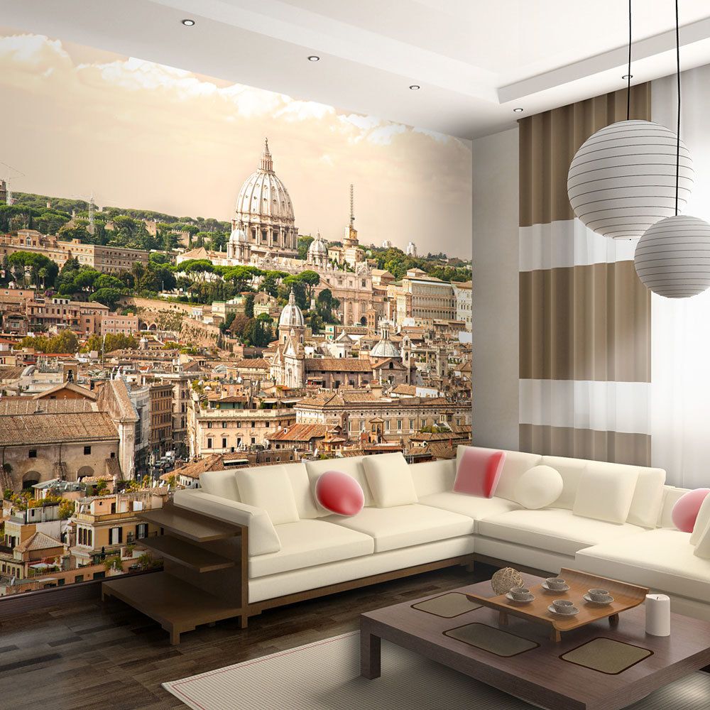 marque generique - 350x270 Papier peint Rome Ville et Architecture Inedit Rome: panorama - Papier peint