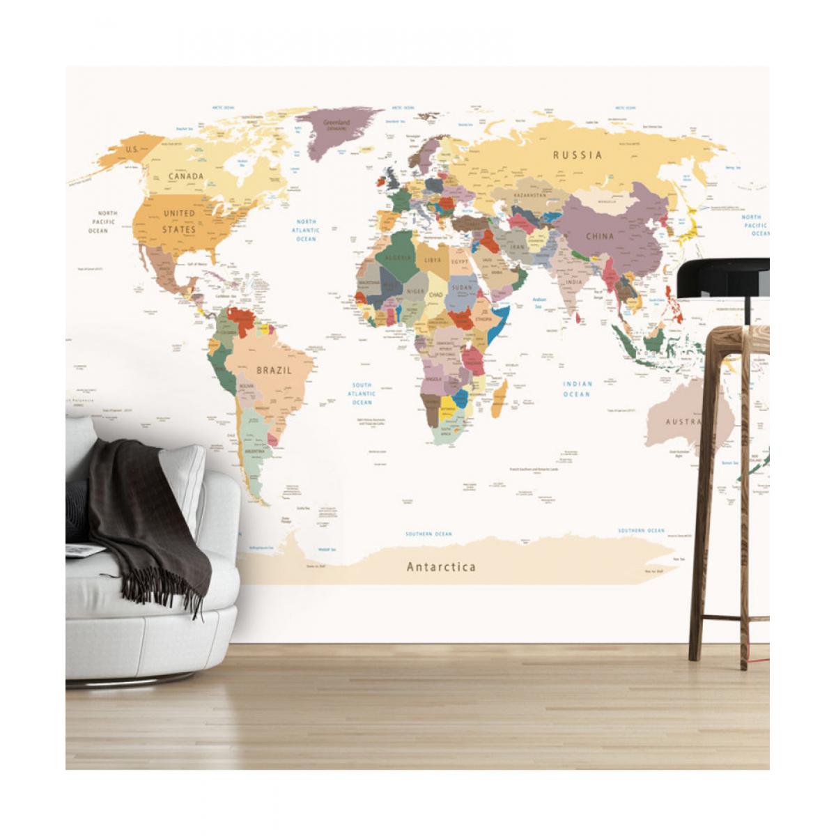 Artgeist - Papier peint - World Map 150x105 - Papier peint