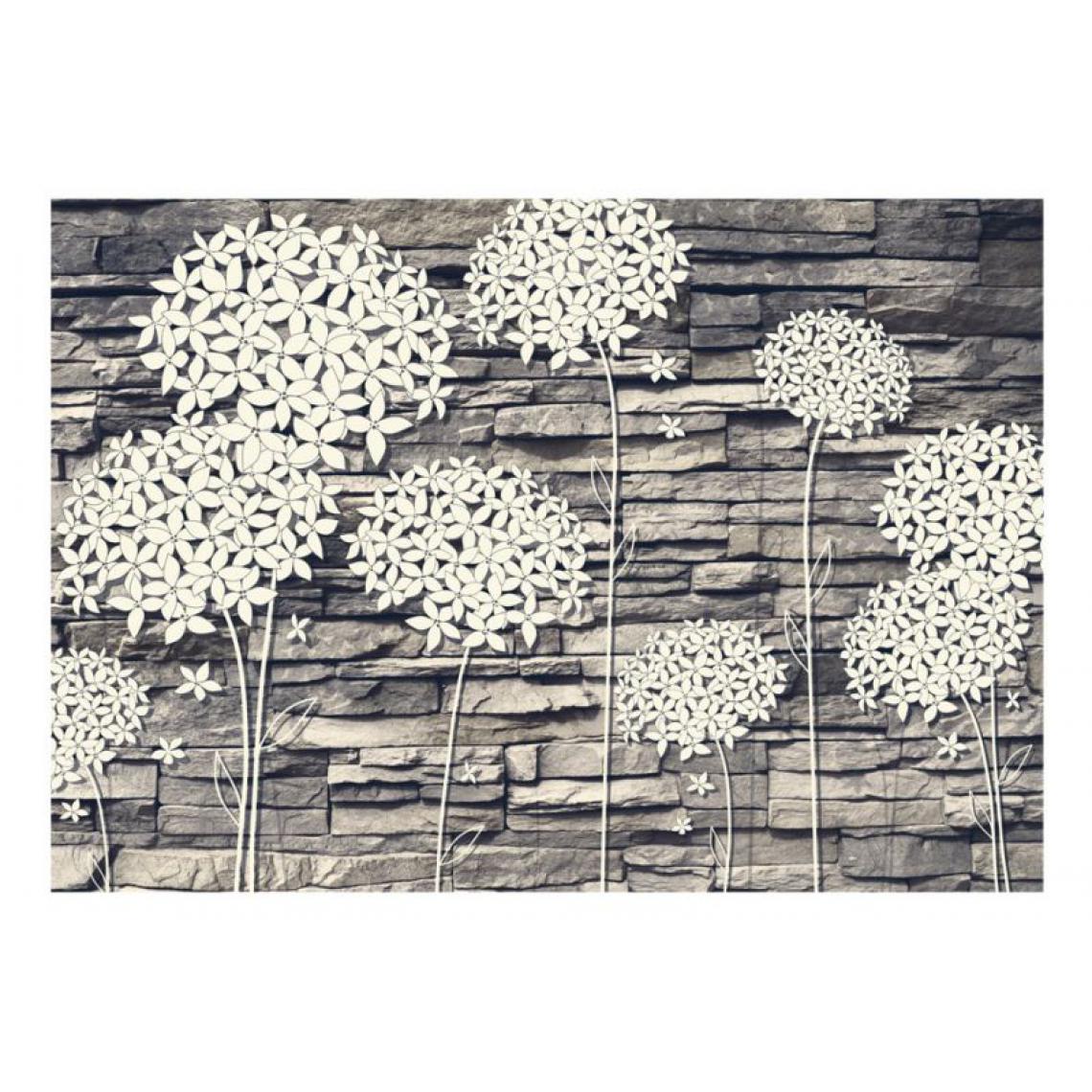 Artgeist - Papier peint - Stones Flowers .Taille : 150x105 - Papier peint