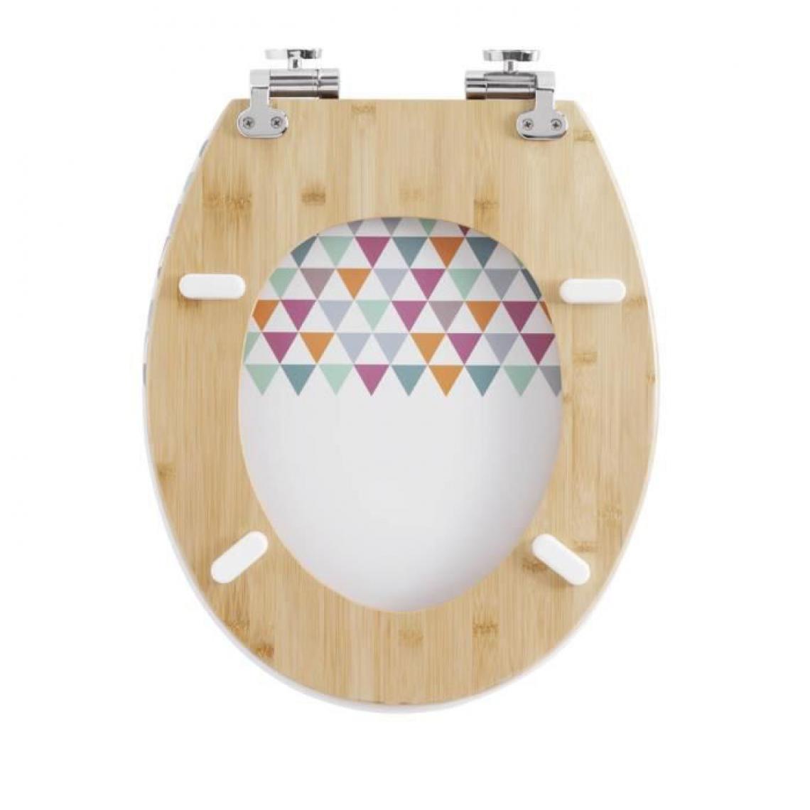 Icaverne - ABATTANT WC - REHAUSSEUR WC Abattant trendy line Diplomat décor pastels - Abattant WC