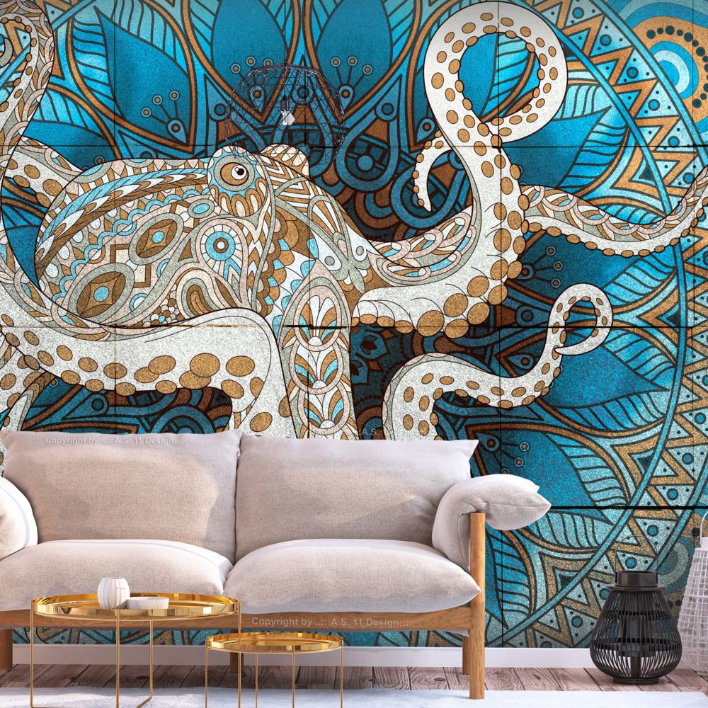 marque generique - 350x245 Papier peint Orient Splendide Zen Octopus - Papier peint