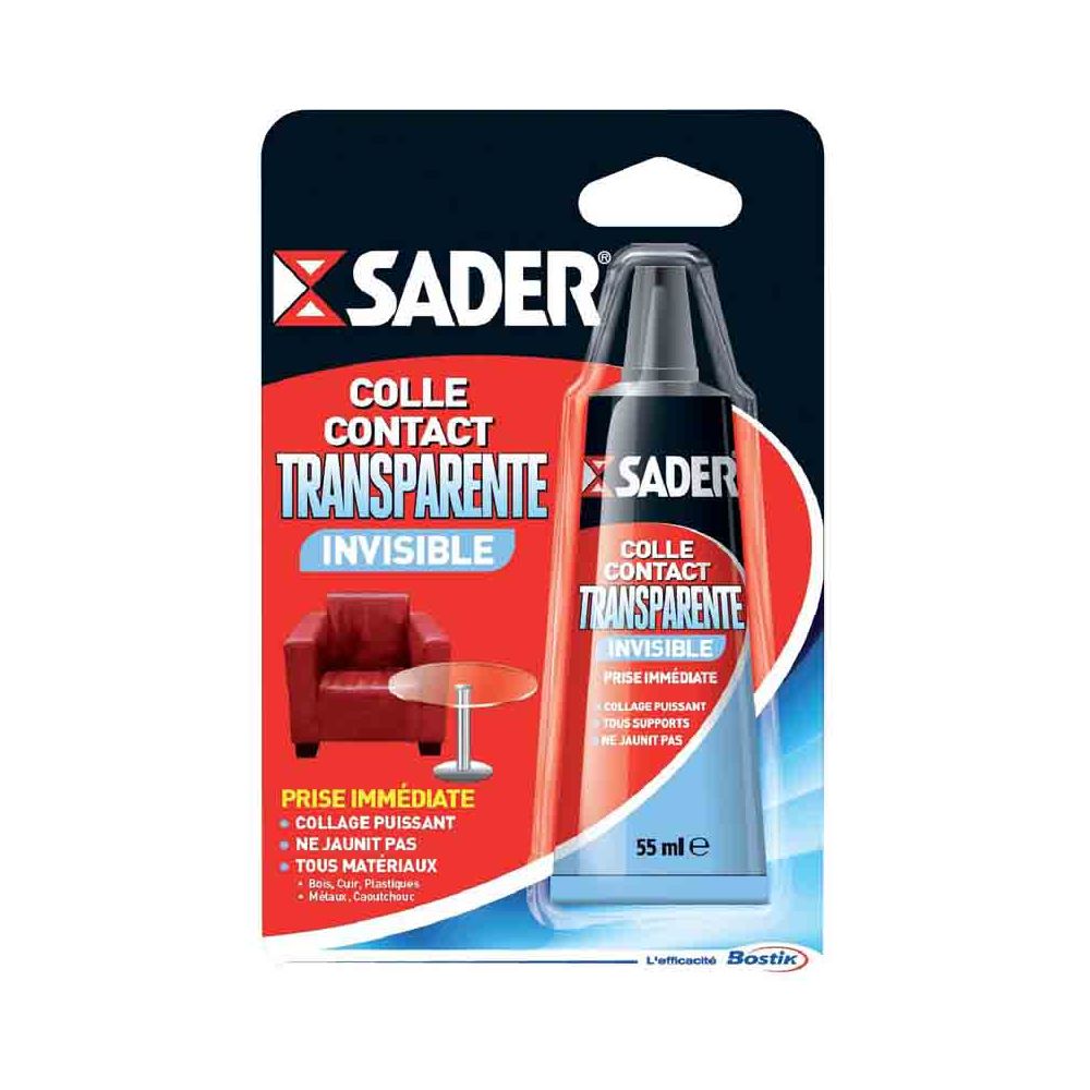 Sader - SADER - Colle gel contact transparente 250 ml - Mastic, silicone, joint