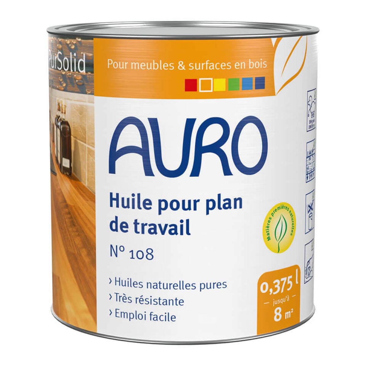 Auro - Auro - Huile PurSolid pour plan de travail n°108 0,5L - Peinture intérieure